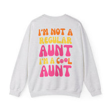 Load image into Gallery viewer, im not a regular aunt im a cool aunt crewneck
