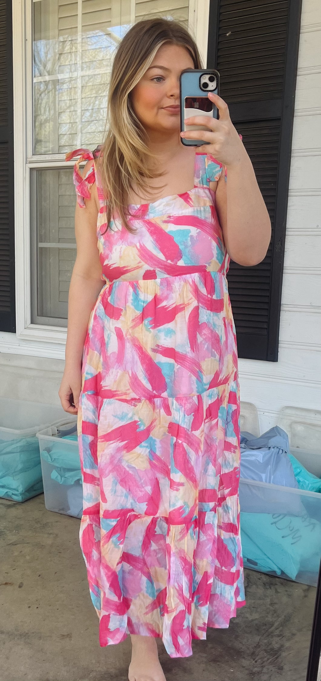 Hannah Watercolor Dress