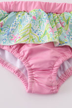 Load image into Gallery viewer, Meadow breeze print girl 2pc swimsuit

