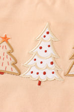 Load image into Gallery viewer, Khaki christmas tree applique boy set
