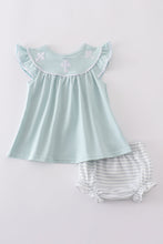 Load image into Gallery viewer, Blue cross embroidery bloomer set
