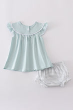 Load image into Gallery viewer, Blue cross embroidery bloomer set
