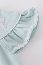 Load image into Gallery viewer, Blue cross embroidery bloomer set
