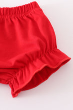 Load image into Gallery viewer, Blue bow print ruffle bloomer set

