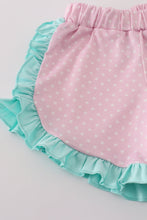 Load image into Gallery viewer, Blue character applique shorts set
