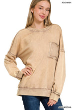 Load image into Gallery viewer, Tate Mineral Washed Sweater (multiple colors
