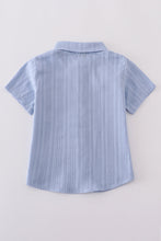 Load image into Gallery viewer, Premium Blue cross embroidery button down shirt
