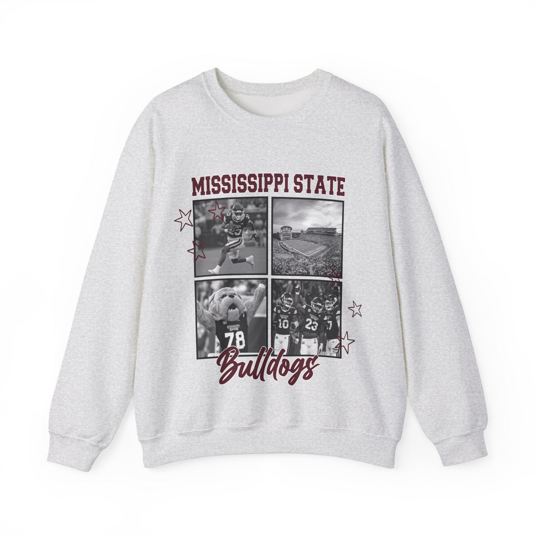 Mississippi State Black & White Crewneck(TAT 1 Week)