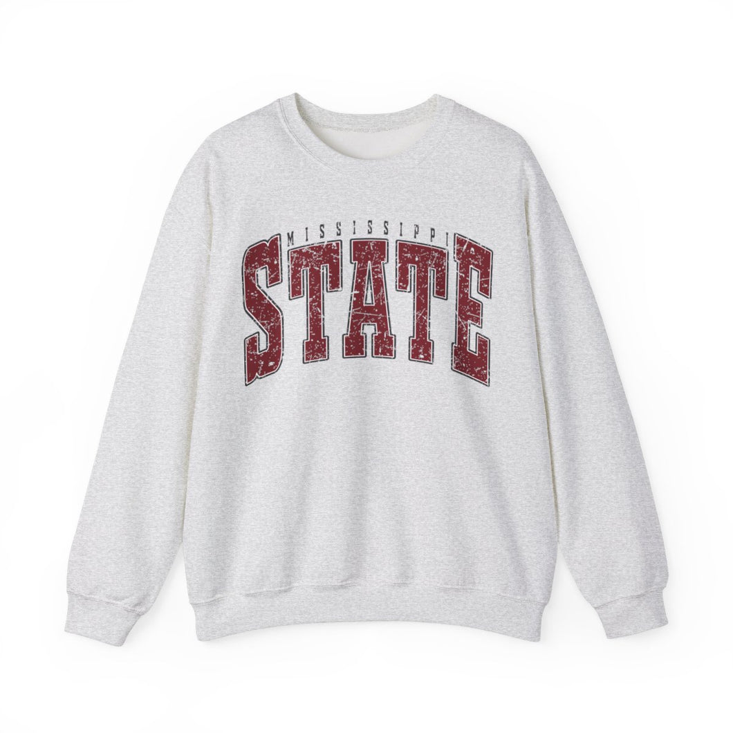 Retro Mississippi State Bulldogs Crewneck