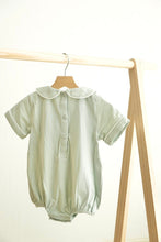 Load image into Gallery viewer, Sage hand-smocked boy bubble
