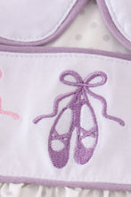 Load image into Gallery viewer, Purple ballet embroidery girl set
