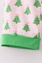 Load image into Gallery viewer, Green christmas tree print ruffle mom pajamas pants
