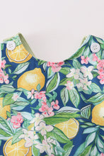 Load image into Gallery viewer, Greem lemon print girl bloomer set
