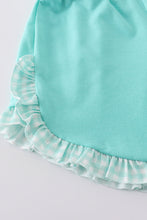 Load image into Gallery viewer, Ocean bloom print ruffle set
