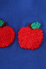 Load image into Gallery viewer, Blue apple french knot shorts set
