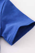 Load image into Gallery viewer, Blue apple french knot shorts set
