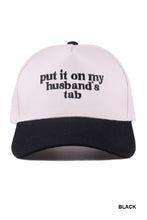Load image into Gallery viewer, put it on my husbands tab hat (multiple colors)
